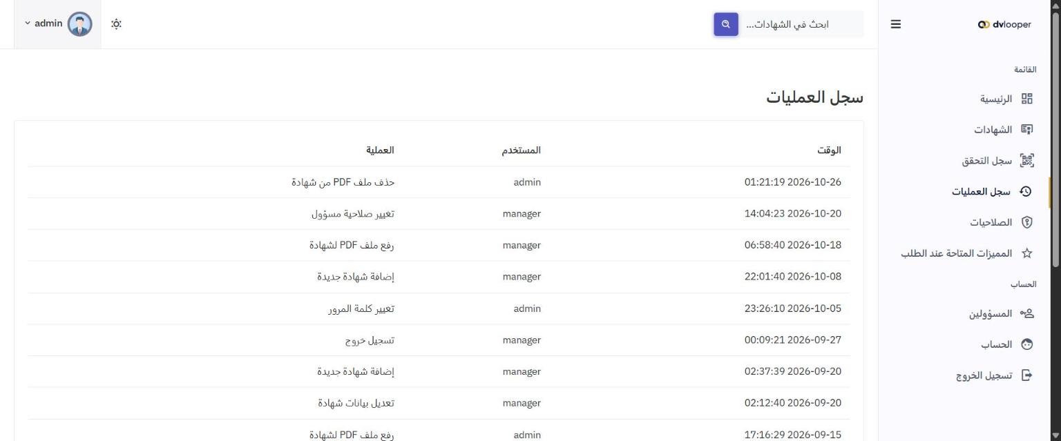 نظام التحقق من الشهادات بالرمز QR